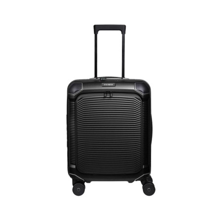 Trolley rigido 55cm 4 ruote cabina front pocket Travelite Millennium Black