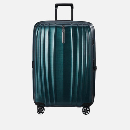 Trolley rigido 76cm 4 ruote grande espandibile Samsonite Nexis Deep Petrol