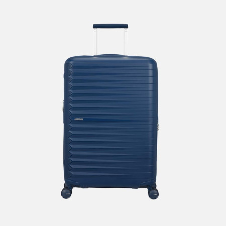 Trolley rigido 68cm 4 ruote medio espandibile American Tourister FastForward Navy Blue