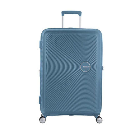 Trolley Rigido TSA Grande Soundbox American Tourister Stone Blue  Valigeria.it