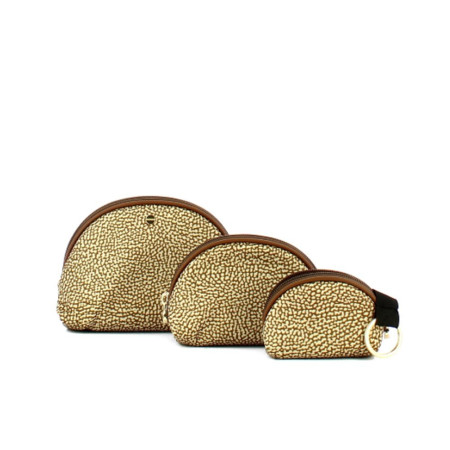 Trousse Mezzaluna Borbonese BeigeMarrone  Valigeria.it