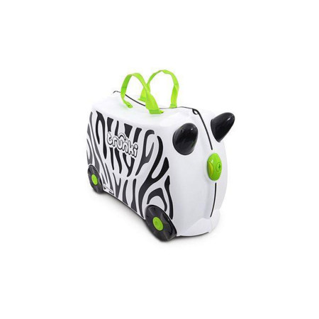 Valigia cavalcabile per bambini Zimba Zebra Trunki TR0264-Bianco