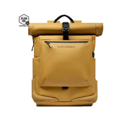 Zaino Business Porta Computer Roll-Top Piquadro Giallo  Valigeria.it