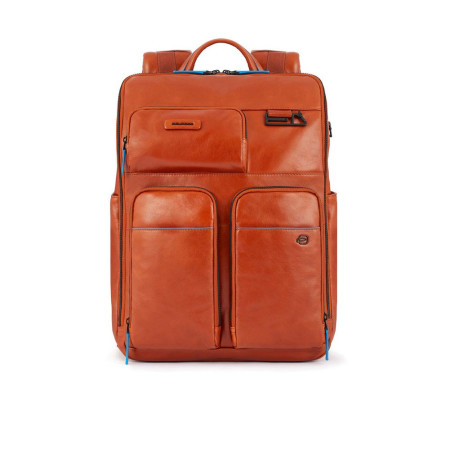 Zaino Porta Computer Blue Square Revamp Cuoio  Valigeria.it