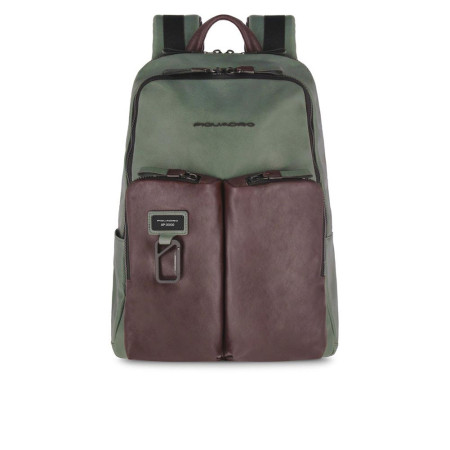 Zaino Porta Computer Piquadro VerdeTesta Moro  Valigeria.it