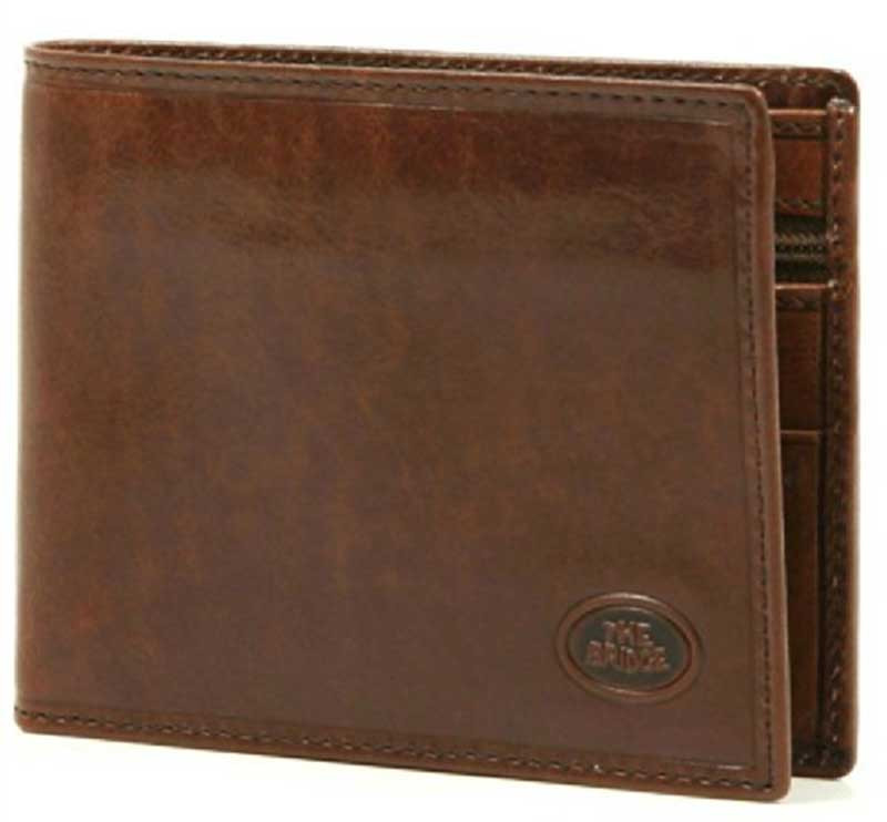 Brown Bear - Portafoglio in pelle con protezione RFID e