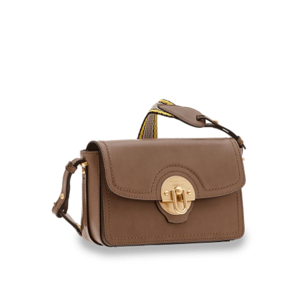 Pinko SLOUCHY MINI MORBIDO - Borsa a tracolla - biscotto zenzero/antique gold-coloured/beige