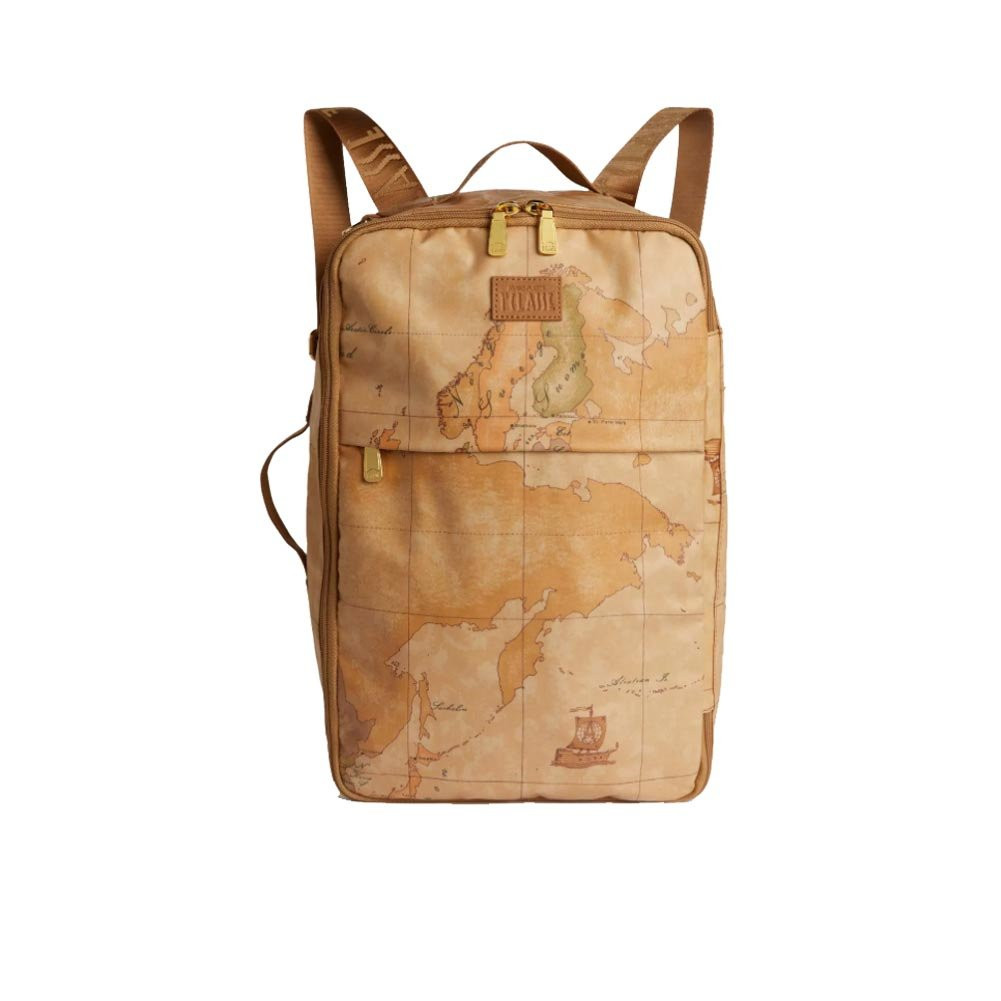 Zaino Classico da Viaggio Geo Soft Prima Classe Alviero Martini Naturale