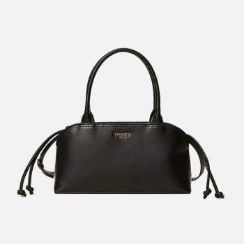 Borsa donna bauletto con tracolla e con pochette stampata Twinset Nero