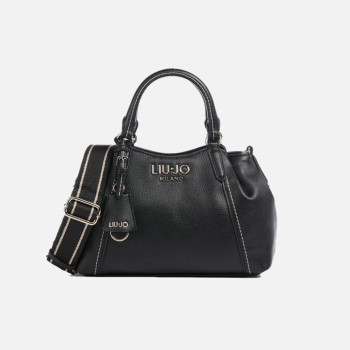 Borsa donna due manici con tracolla Liu Jo Trepida Nero