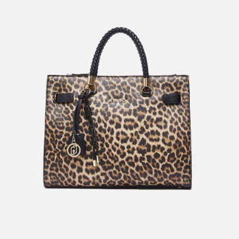 Borsa donna due manici con tracolla Liu Jo Manh Maculato Naturale