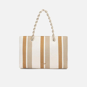 Borsa donna due manici media Twinset Mu. Madreperla/Cork