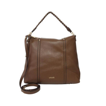 Borsa donna sacca media verticale Liu Jo Fluido Tabacco