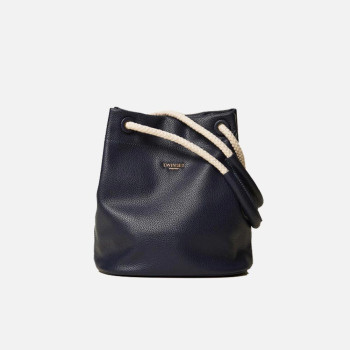 Borsa donna secchiello medio con manici in corda Twinset True Navy