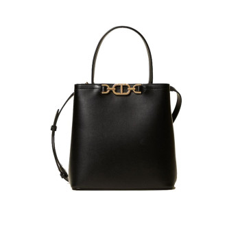 Borsa donna secchiello quadrato con manico corto + tracolla Twinset Nero