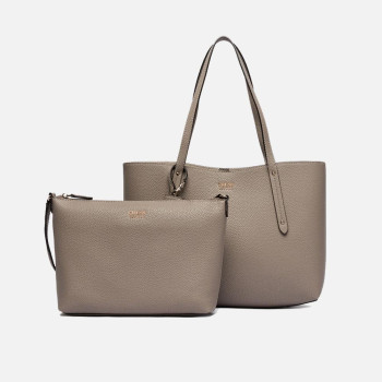 Borsa donna shopping media Guess Brenton Dark Taupe