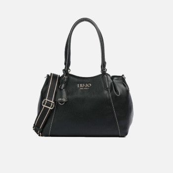 Borsa donna shopping media con tracolla Liu Jo Caliwen Nero