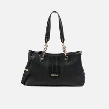 Borsa donna shopping media Liu Jo Ematite Nero