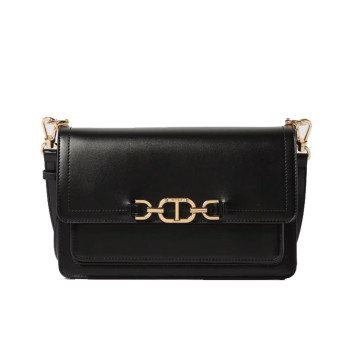 Borsa donna tracolla con patta Twinset Nero