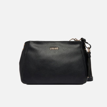 Borsa donna tracolla con zip sopra Liu Jo Cirry Nero