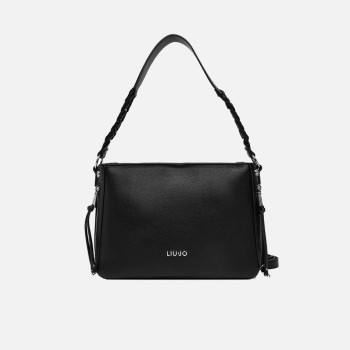 Borsa donna tracolla con zip sopra Liu Jo Gihen Nero