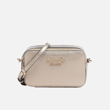 Borsa donna tracolla con zip sopra Liu Jo Ridhi Light Gold