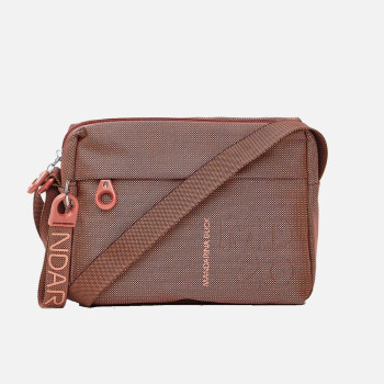 Borsa donna tracolla con zip sopra Mandarina Duck MD20 Pecan Nut