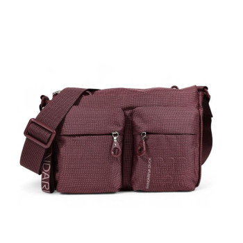 Borsa donna tracolla con zip sopra Mandarina Duck MD 20 Grape