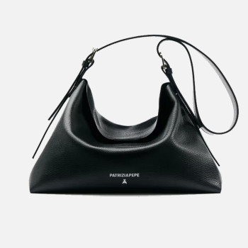 Borsa donna tracolla media Patrizia Pepe Never Nero