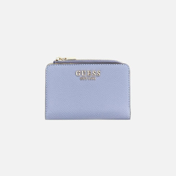 Porta carte di credito piatto con zip Guess Lauresl II Grey Blue