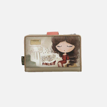 Portafoglio donna orizzontale con patta medio Anekke Muse Multicolor