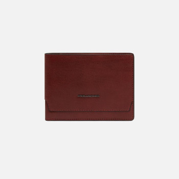Portafoglio uomo orizzontale semplice Piquadro Solm Terra Cotta