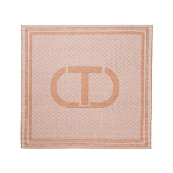 Sciarpa donna con logo e motivo geometrico Twinset Land