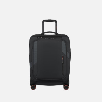 Trolley morbido 55cm 4 ruote cabina espandibile Samsonite Glazed Black