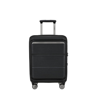 Trolley rigido 55cm 4 ruote cabina espandibile apertra frontale Samsonite Paralux Black 