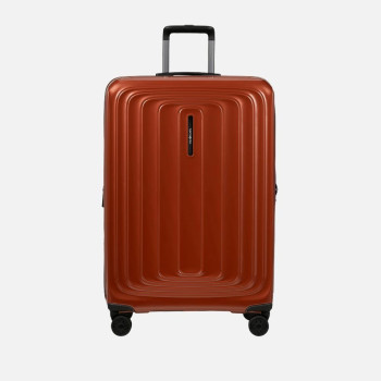 Trolley rigido 75cm 4 ruote grande espandibile Samsonite 2wander Matallic Terracotta