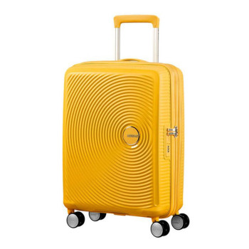 Trolley Rigido 55 cm 4 Ruote Spinner con sistema TSA | American Tourister Soundbox | 32G001-Golden Yellow