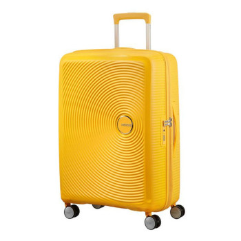 Trolley Rigido 67 cm 4 Ruote Spinner con sistema TSA | American Tourister Soundbox | 32G002-Golden Yellow