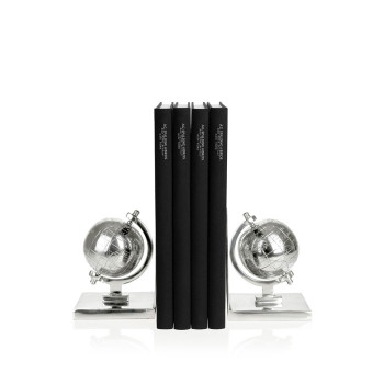 Accessorio scrivania reggi libro globo | Spalding & Bros. | 862791-Alluminio