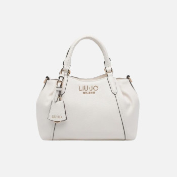 Borsa donna due manici con tracolla Liu Jo Trepida Cream