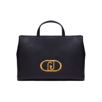 Borsa Donna Due Manici Ecs L Tote Liu Jo Nero  Valigeria.it