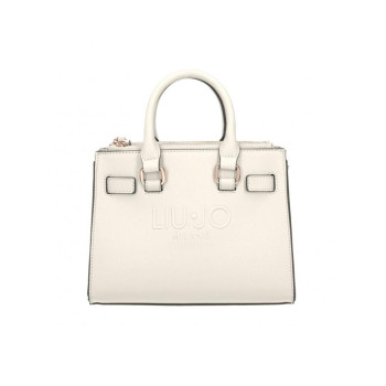 Borsa donna due manici Halona Liu Jo AA5150E008701065-Off White Valigeria-it
