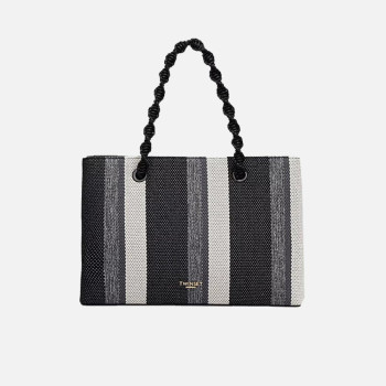 Borsa donna due manici media Twinset Mu. Neve/Grigio Chiaro