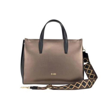 Borsa Donna Due Manici Palmellato M-Brc Bronzo  Valigeria.it
