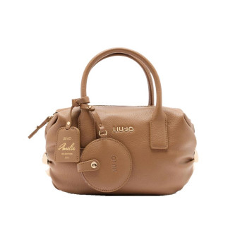 Borsa donna due manici con tracolla tipo bauletto piccolo Liu Jo Amelie Suede