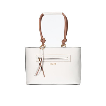 Borsa Donna Due Manici Sanura Liu Jo Off White  Valigeria.it