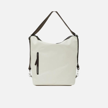 Borsa donna sacca grande portabilità a zaino Mandarina Duck Hunter Latte