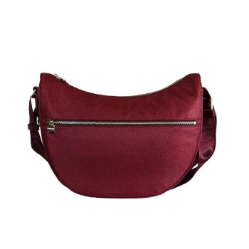 Borsa donna sacca media con tasca anteriore Borbonese Merlot