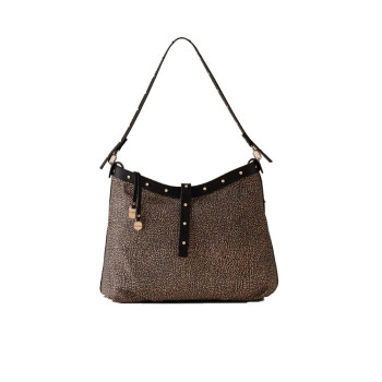 Borsa Donna Sacca Media Borbonese Op NaturaleNero  Valigeria.it