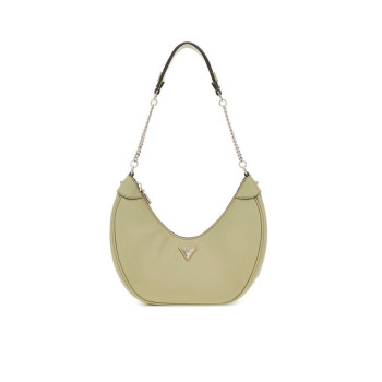 Borsa donna sacca media con catena Fedora Guess HWBG9519010-Sage Valigeria-it
